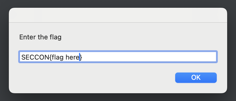 AppleScriptバイナリの実行様子